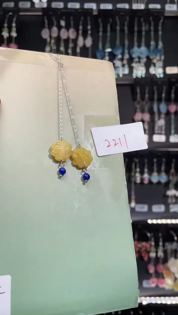 【闪购商品】紫晶耳饰银S925镶嵌喜欢拍