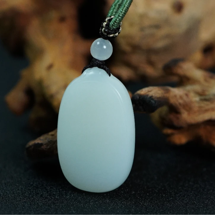 【老爸评测专属】和田玉无事牌吊坠 BJ091304