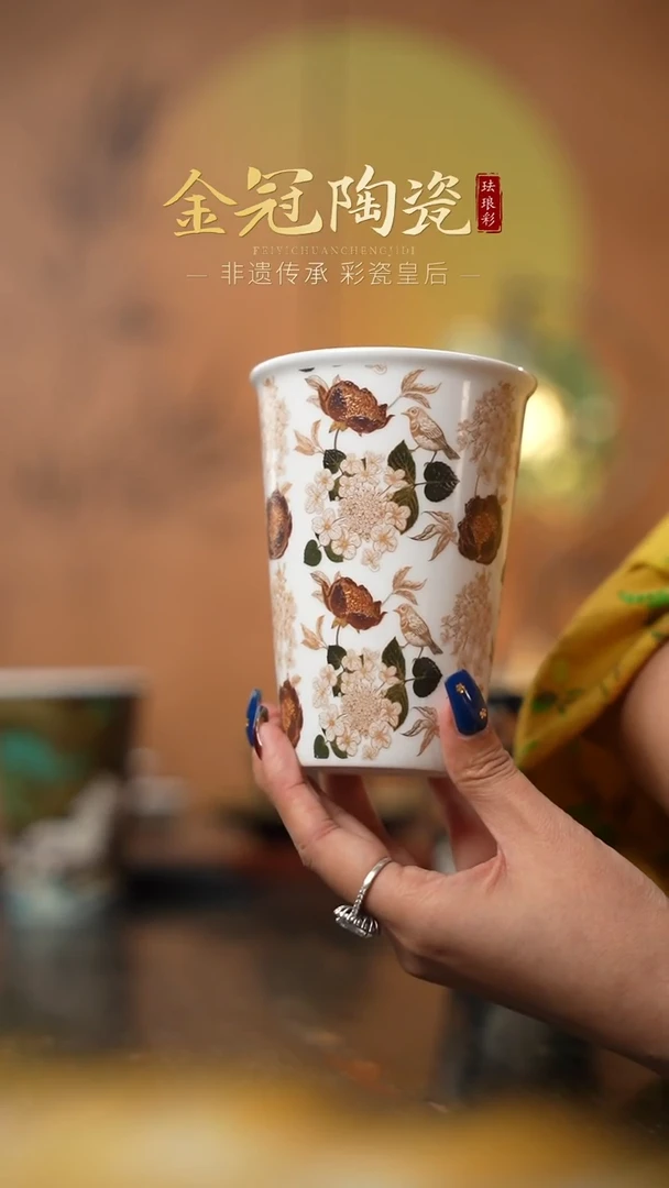 陶瓷风过枫林【可乐杯】 白