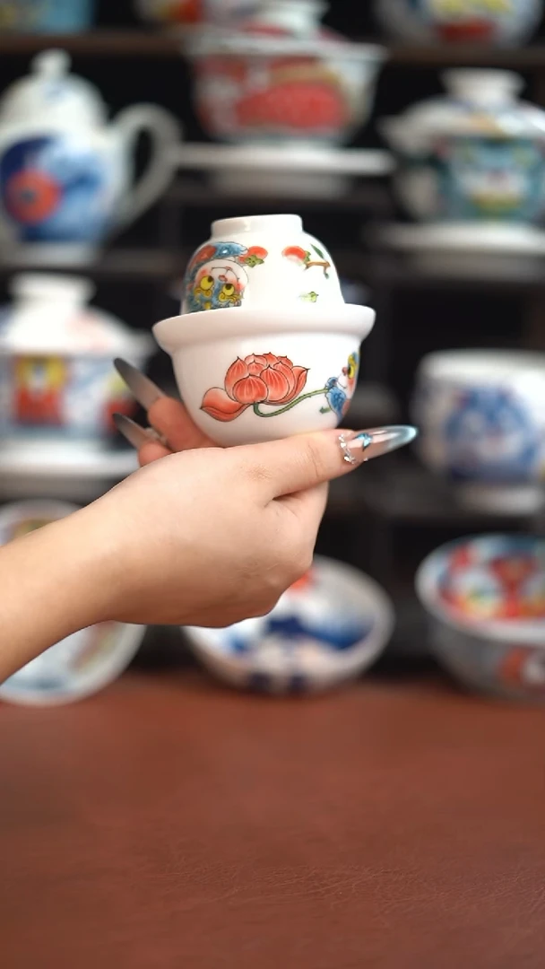 昨明小盖碗+压手杯（宠粉福利）