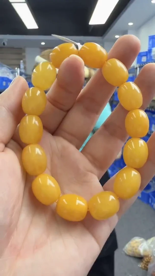 未镶嵌琥珀手链29秒拍号假一罚十