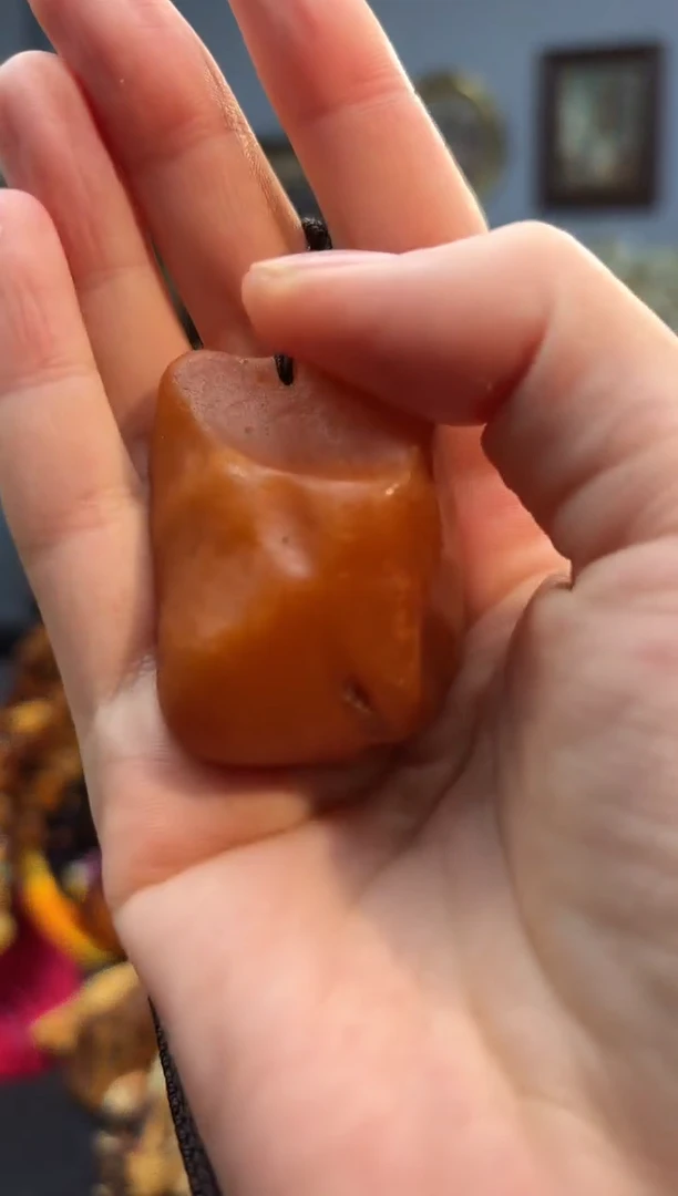 琥珀颈饰未镶嵌吊坠
