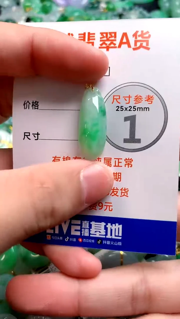 颈饰18K金镶嵌翡翠0097003967