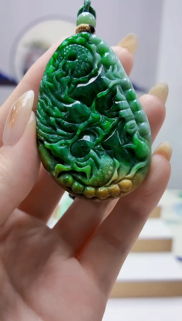 未镶嵌定制翡翠4852jw-毛货挂件25