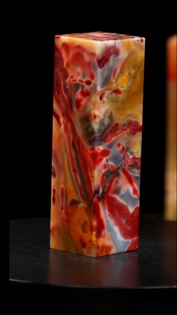 昌化石精品三彩稀少品种