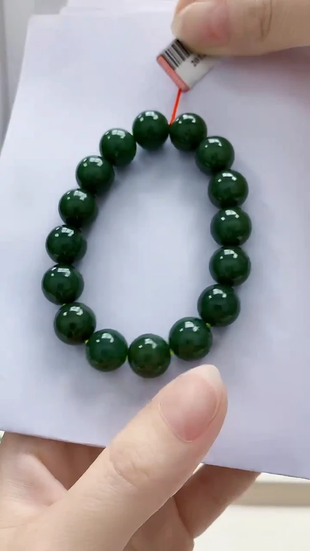 未镶嵌定制翡翠4852ry-毛货手串218
