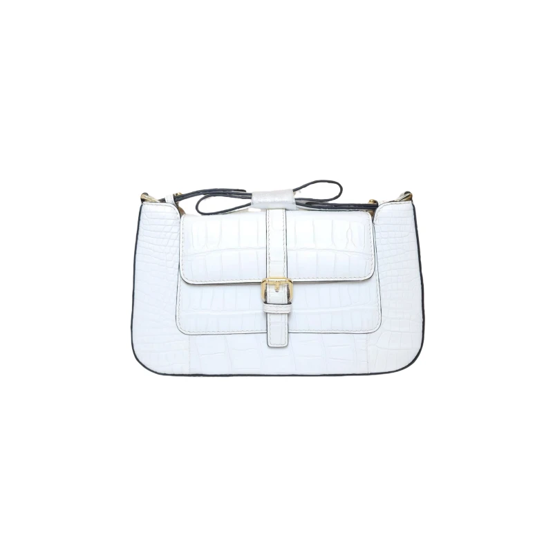 【2025高定女包】鳄鱼皮定制款黑色简约气质百搭单肩腋下女包X1120