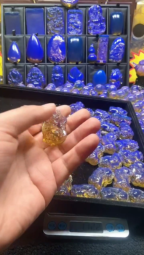 多米天空蓝净水貔貅