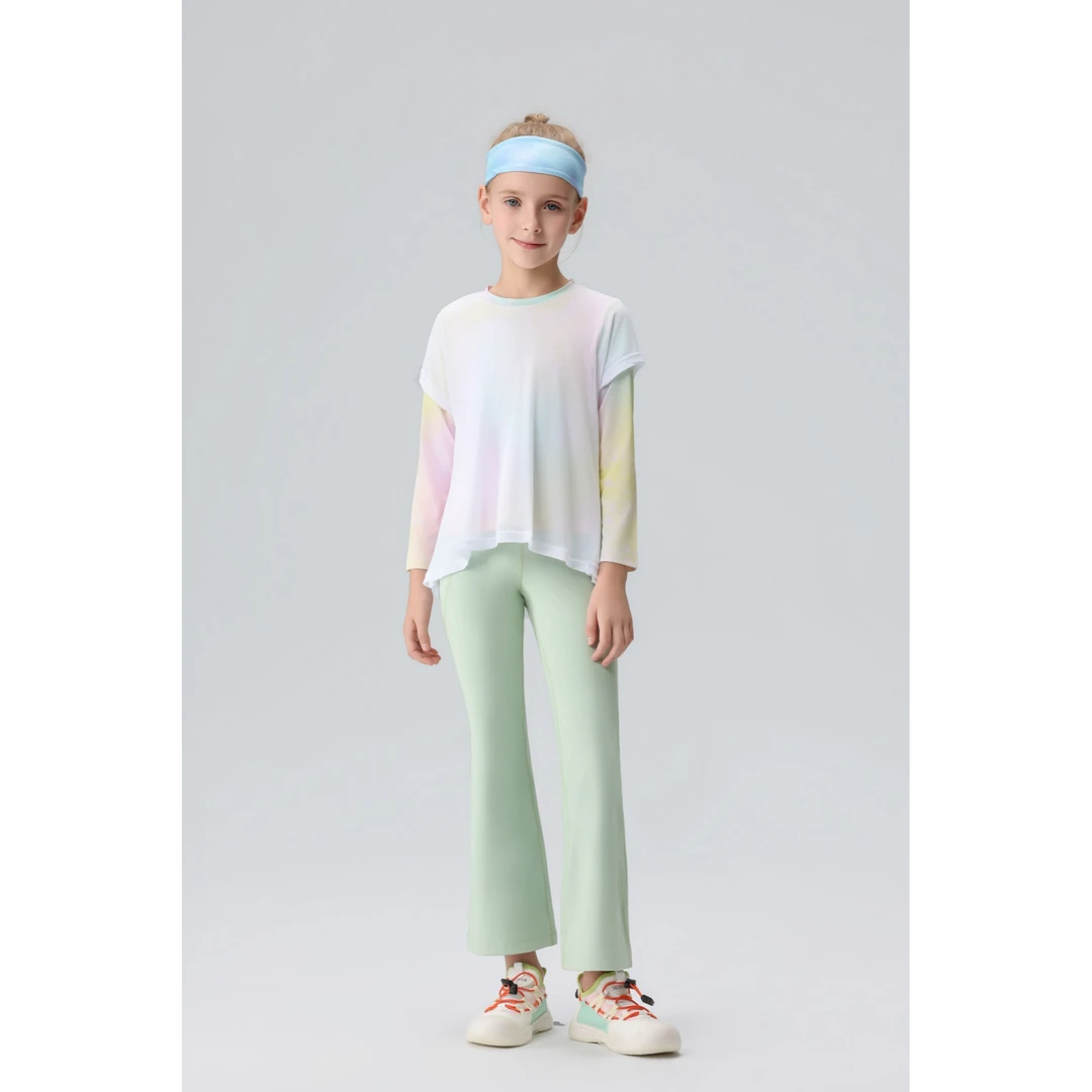 LULUYOUYOU女童-【侧口袋】喇叭秋冬舒适柔软高弹儿童裤瑜伽裤Q2512