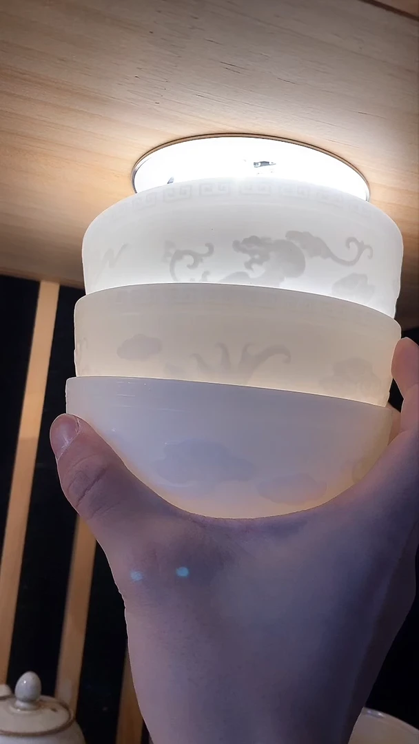 瓷片陶瓷茶器福利五福3个