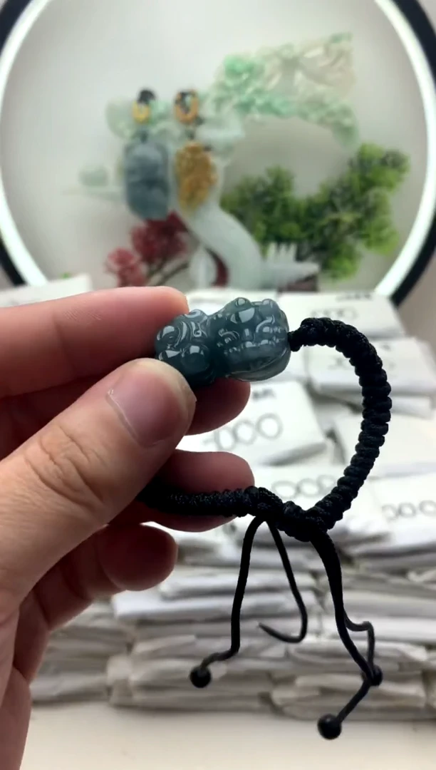 颈饰未镶嵌翡翠貔貅手绳y