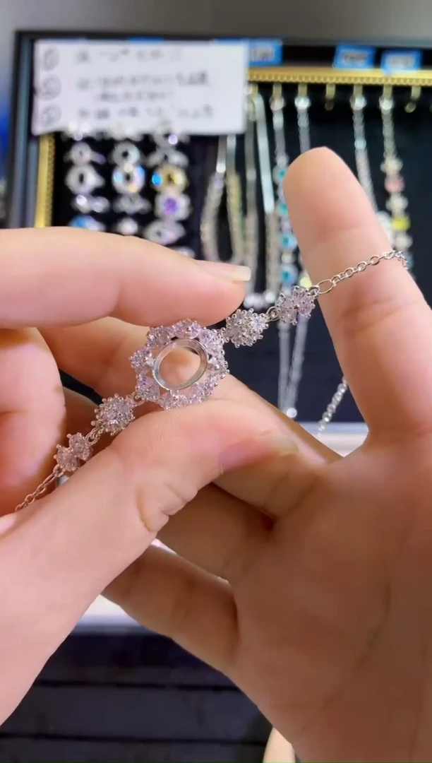 锆石非金属8*10蛋形 冰花空托