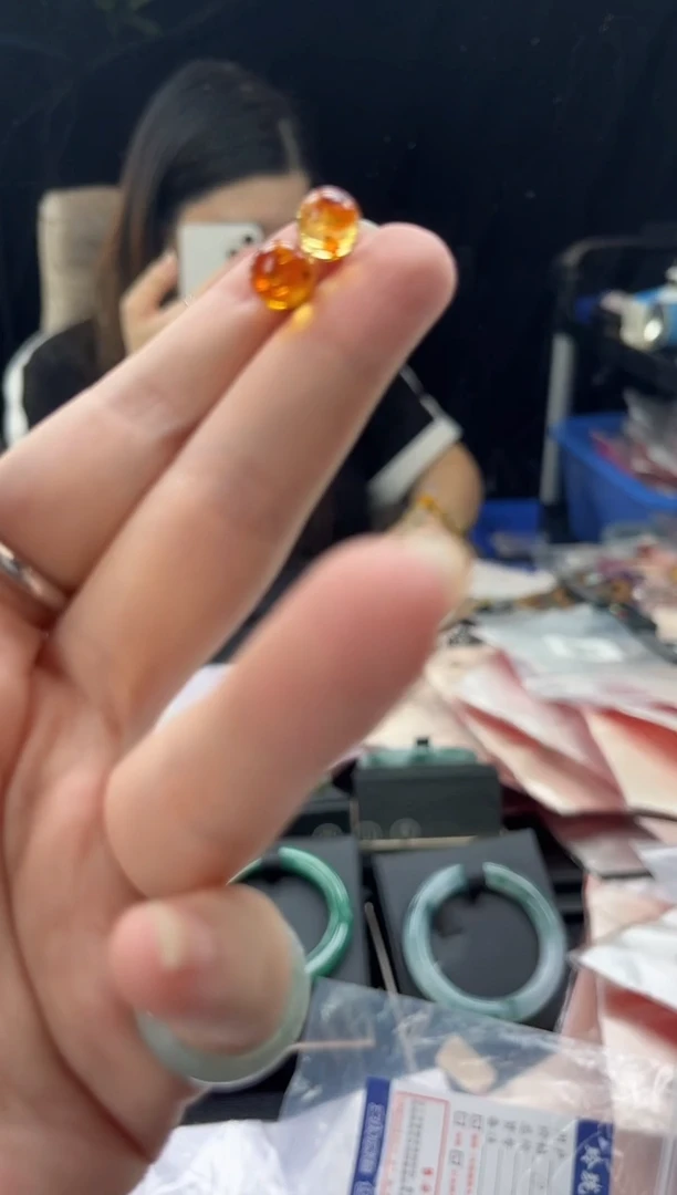 未镶嵌蜜蜡耳饰0180899648