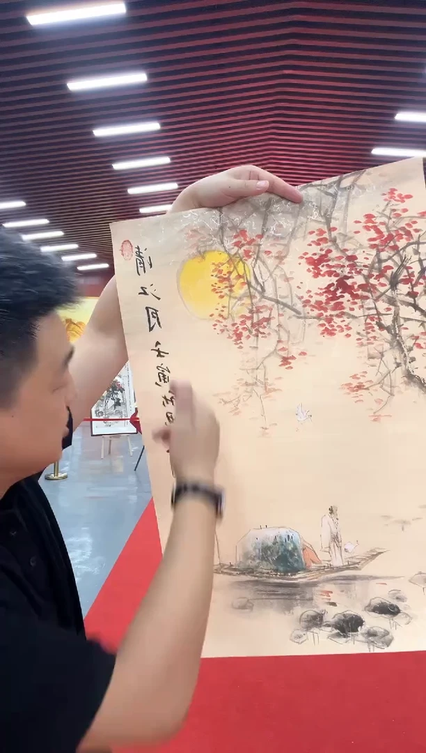 国画三尺宣纸画芯清江