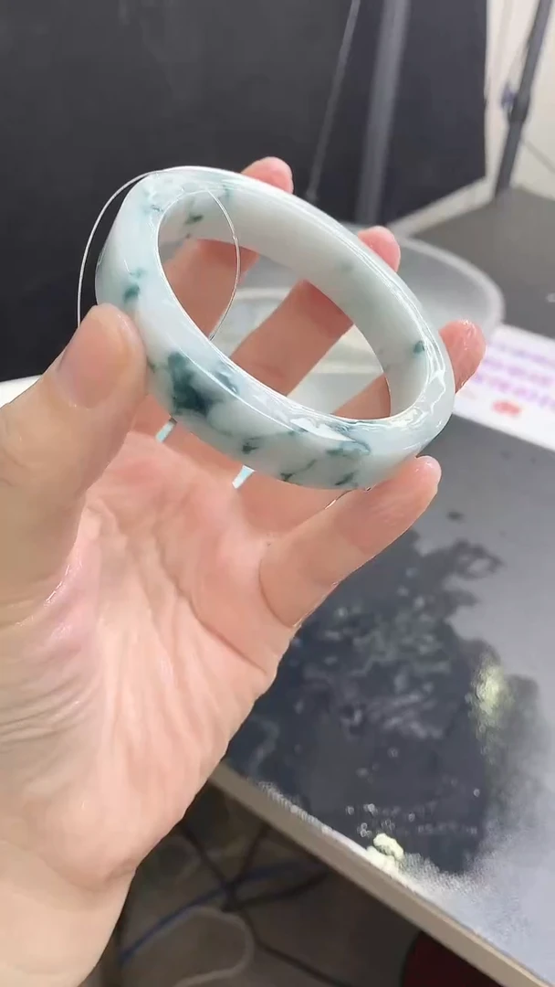 【闪购商品】定制翡翠手镯未镶嵌54 58-58.5正