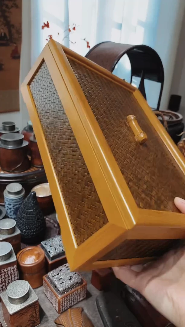 竹子竹编精品干果盒