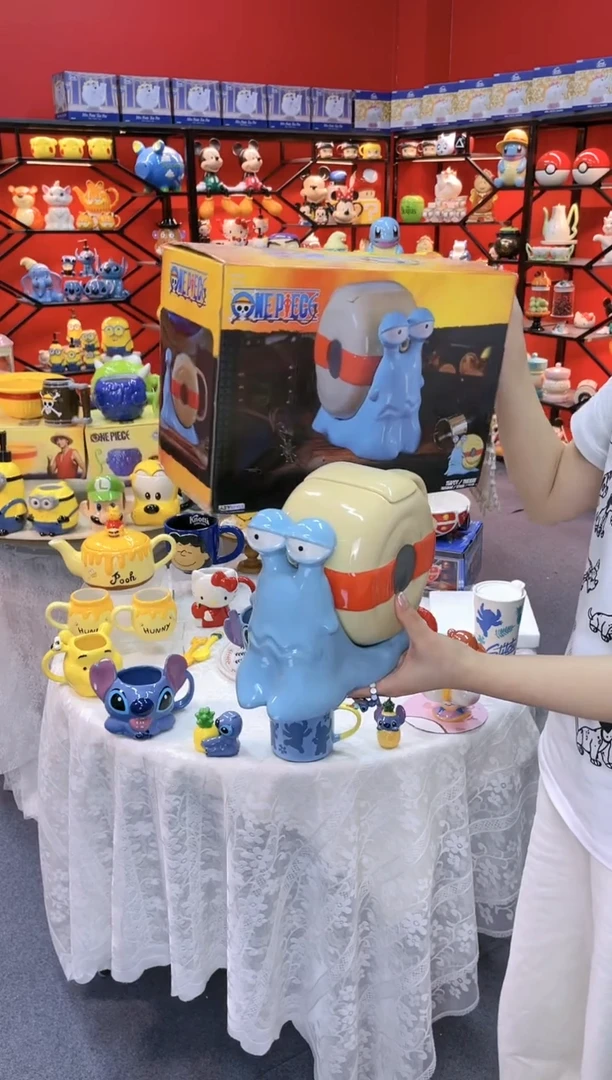 【闪购商品】.@@海贼王电话虫水壶（原盒）