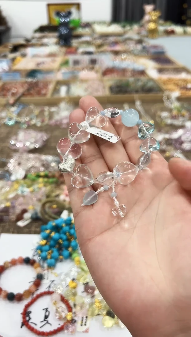 未镶嵌手链水晶蓝拓