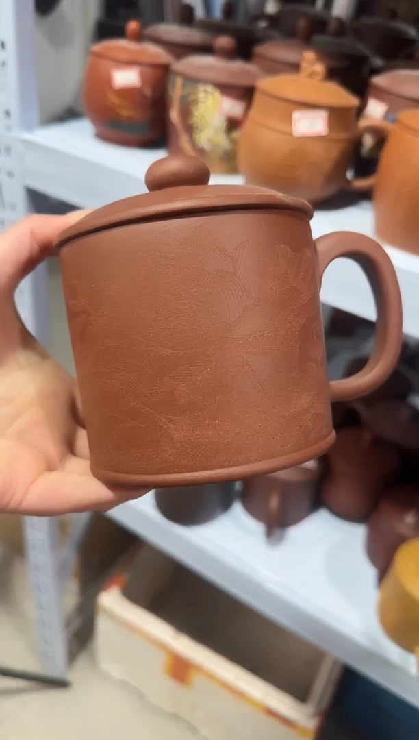 【闪购商品】紫砂盖杯紫砂盖杯荷花