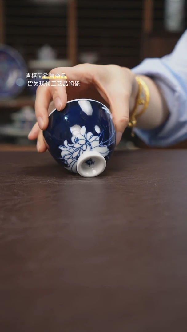杯景德镇陶瓷杯碗柴烧多人
