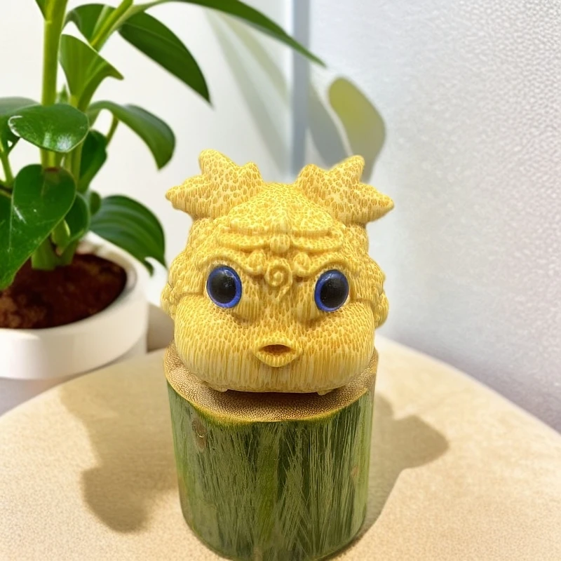 【陆陆玉竹文玩】龙血竹雕三足公主金蟾5.0+新款波妞 送文玩油