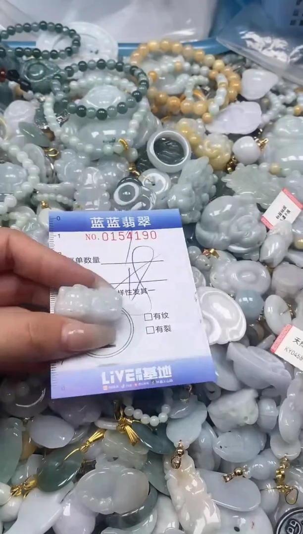 【闪购商品】翡翠颈饰未镶嵌闪购0154190多样性发其一