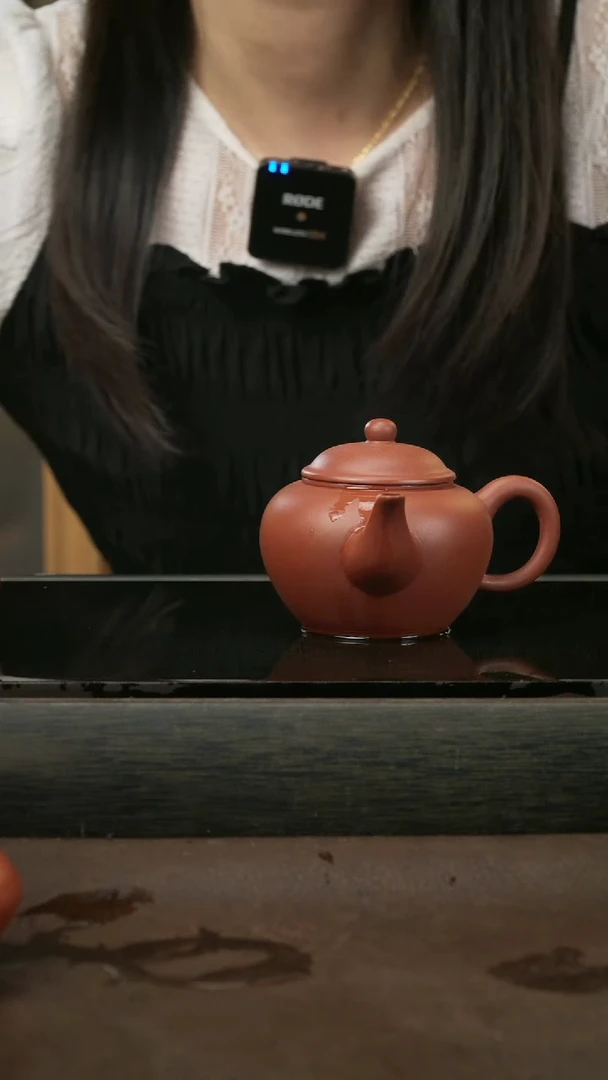 茶壶紫砂14，侧把水平，年糕土，