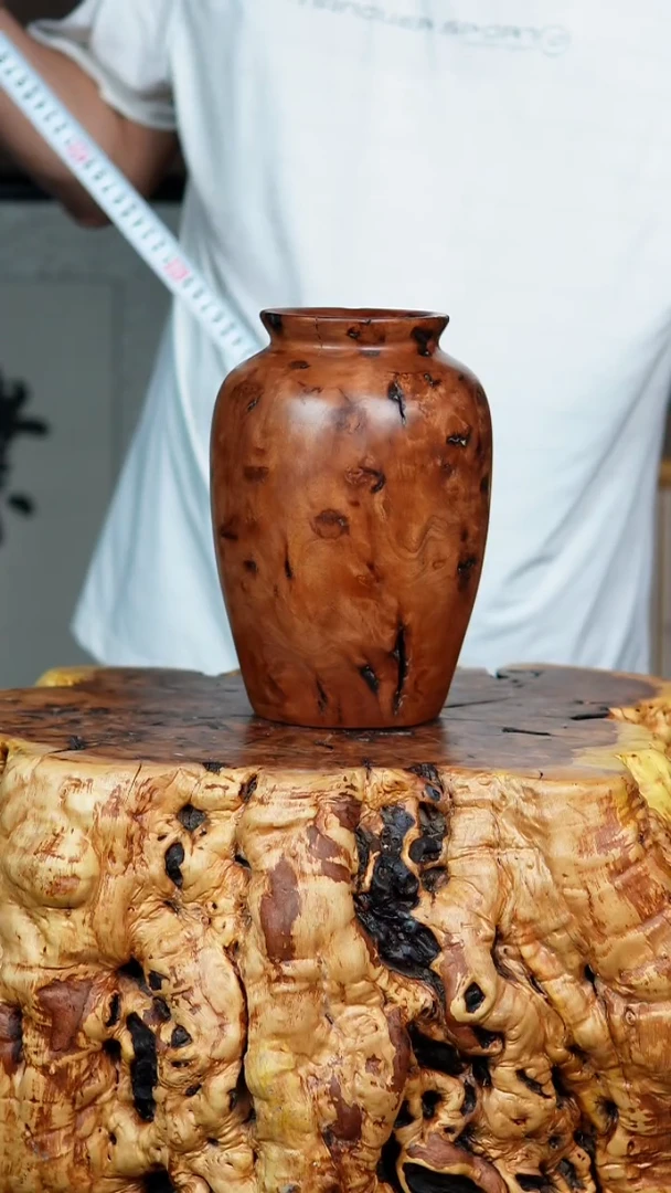 枣木百年鸡心枣木如意罐