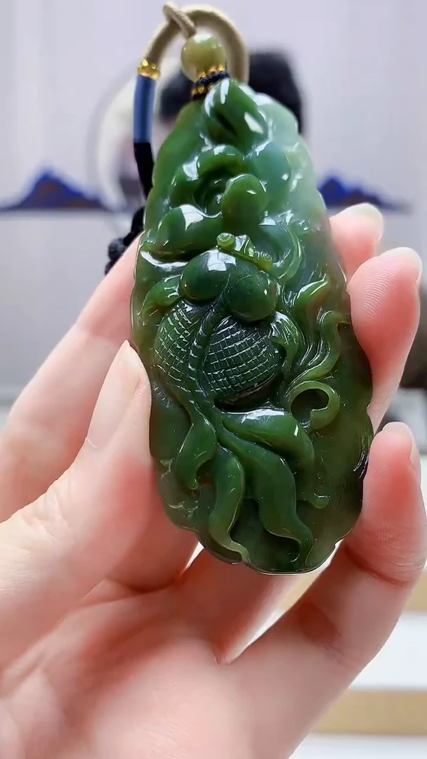 未镶嵌定制翡翠4917zm-毛货挂件50