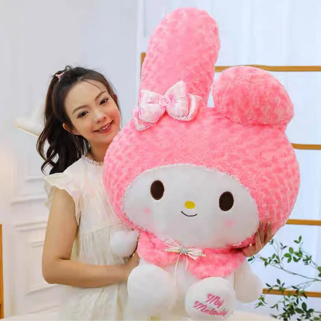 玫瑰米菲兔公仔玩偶枕头女生睡觉毛绒玩具公仔抱睡创意网红公仔