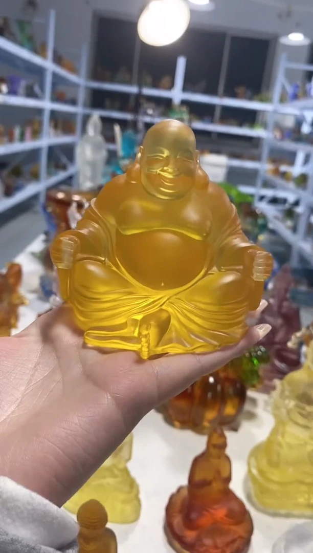 手工艺品琉璃全品弥勒  古法琉璃 介意勿拍 不退不换