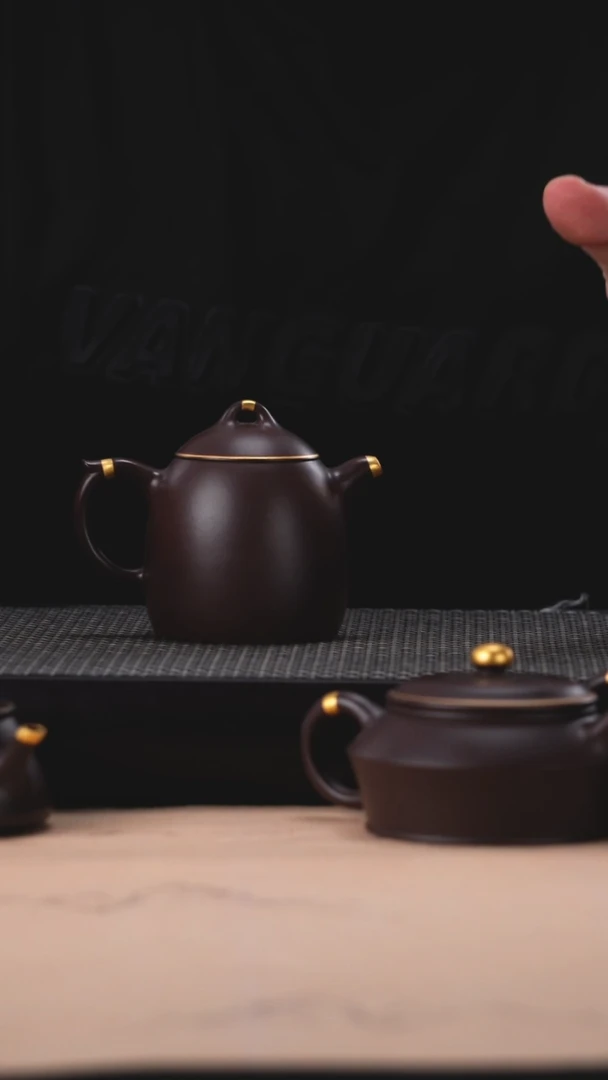 茶壶紫砂描金秦权