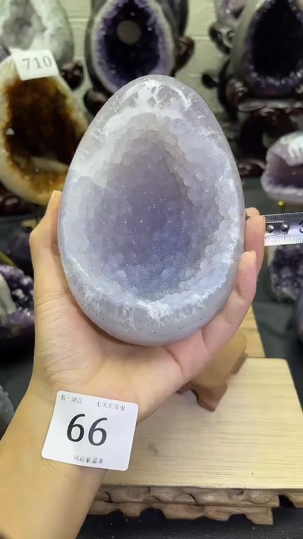 未镶嵌大型摆件（非配饰）紫晶66号龙蛋