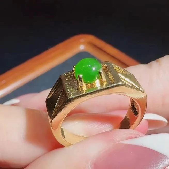 HT4439和田玉碧玉戒指-01