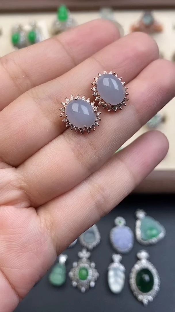 银S925镶嵌定制翡翠858568