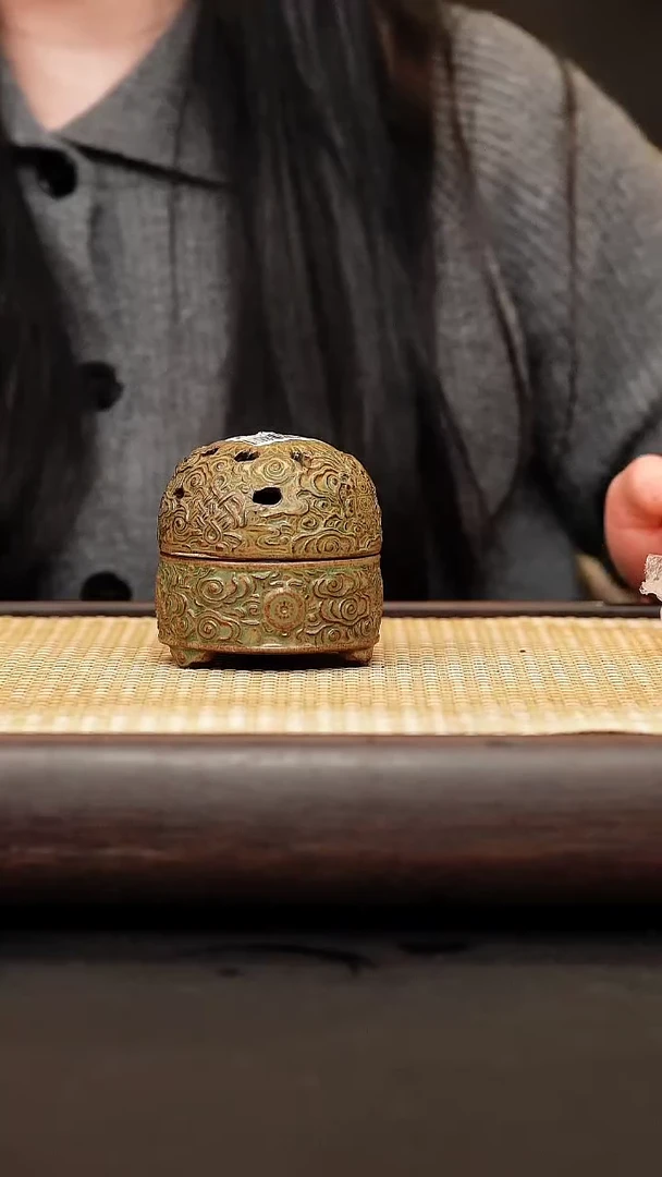 茶壶紫砂柴烧三足香炉