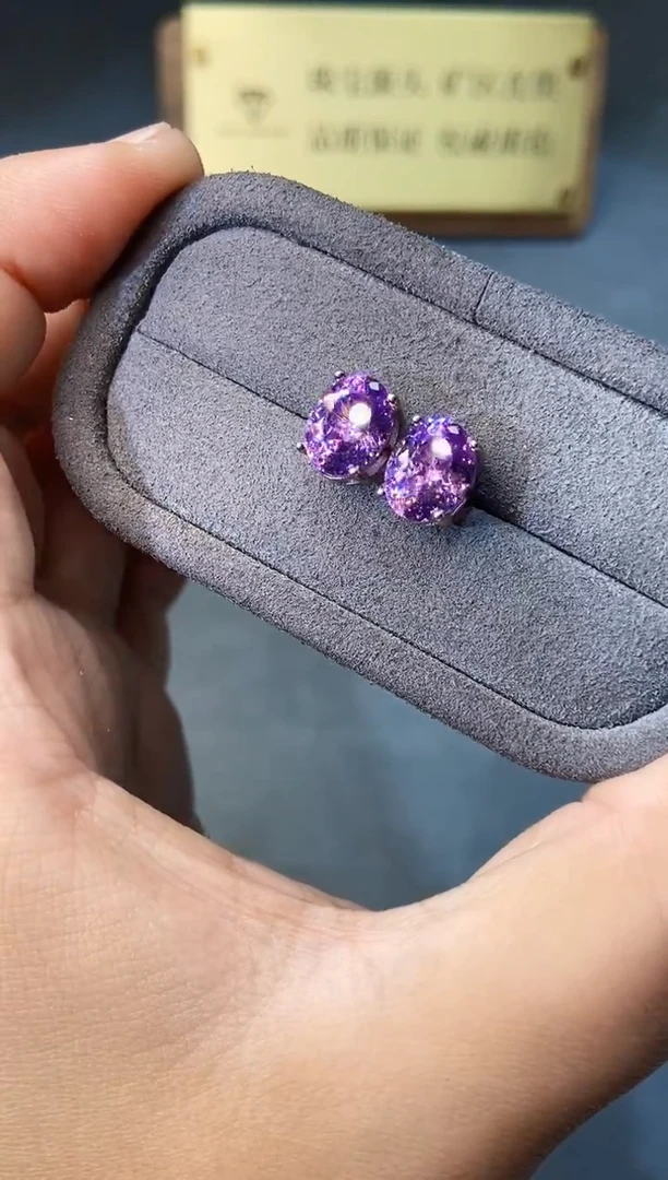 银S925镶嵌耳饰碧玺.....