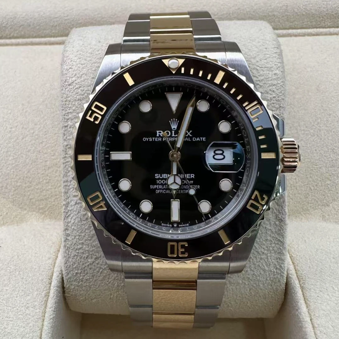 99新 Rolex/劳力士 潜航者系列m126613ln-0001间金黑 二手全套