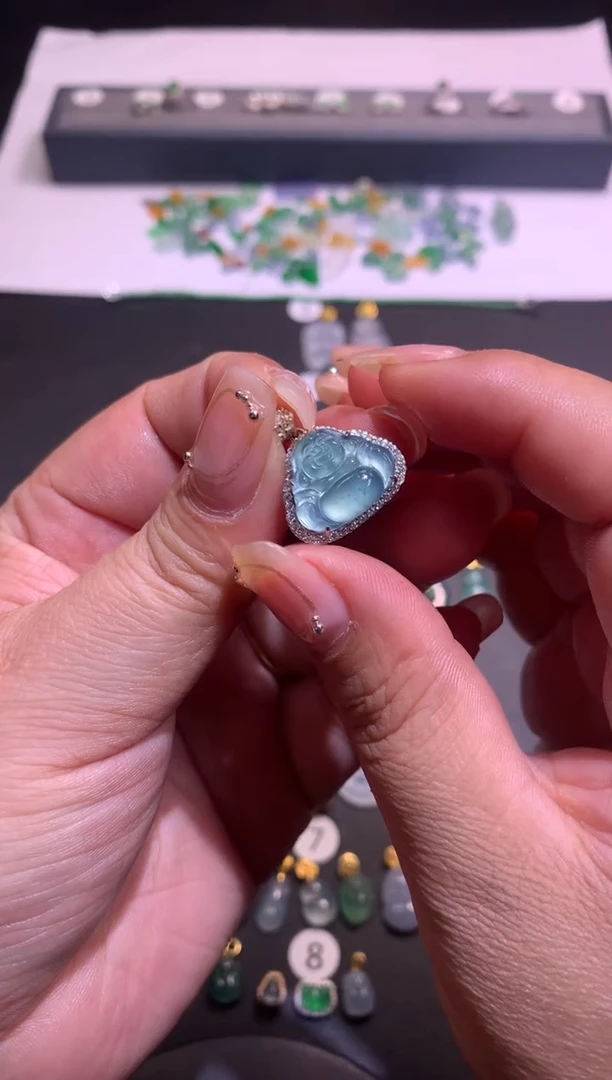 【闪购商品】翡翠吊坠(不含链)银S925镶嵌1