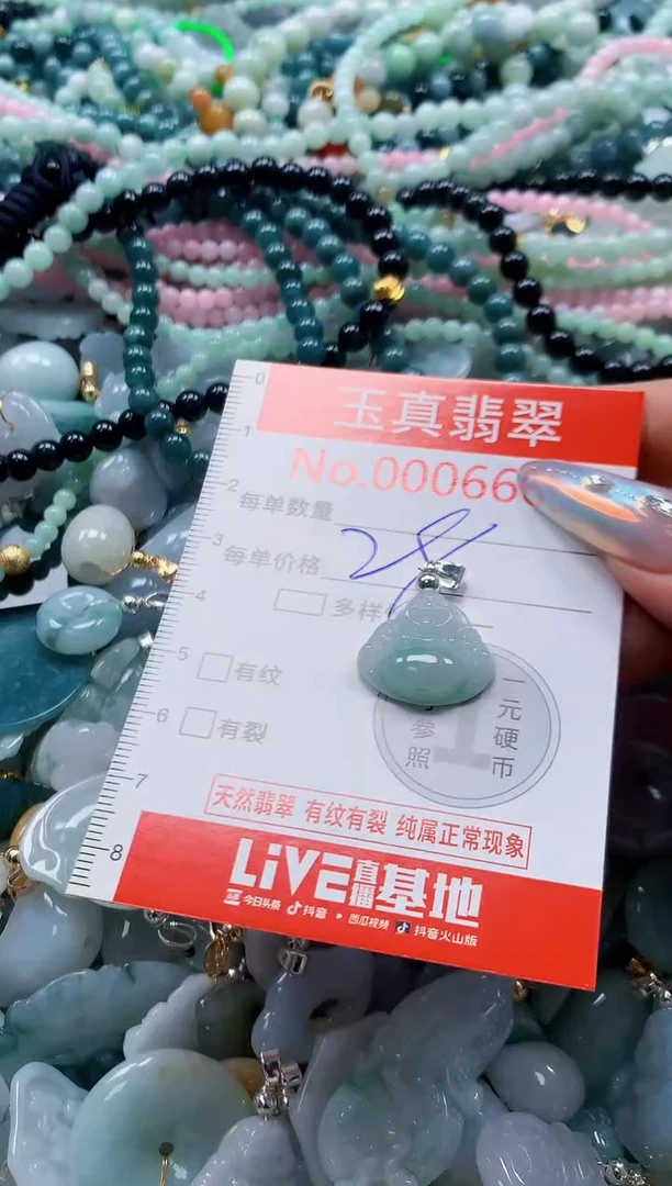 翡翠未镶嵌吊坠(不含链)6669