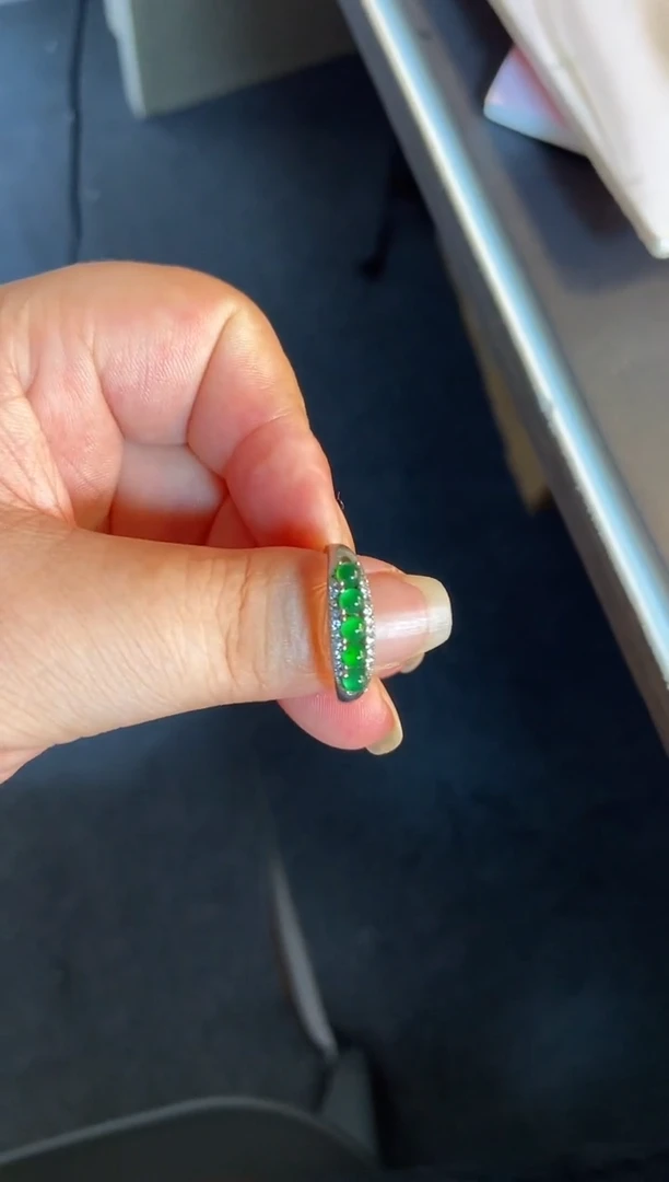 吊坠(不含链)银S925镶嵌翡翠1