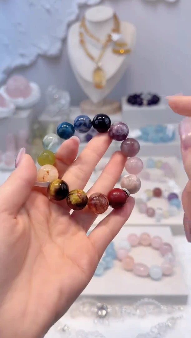 水晶手串未镶嵌拍2单发一串 多样性发其一