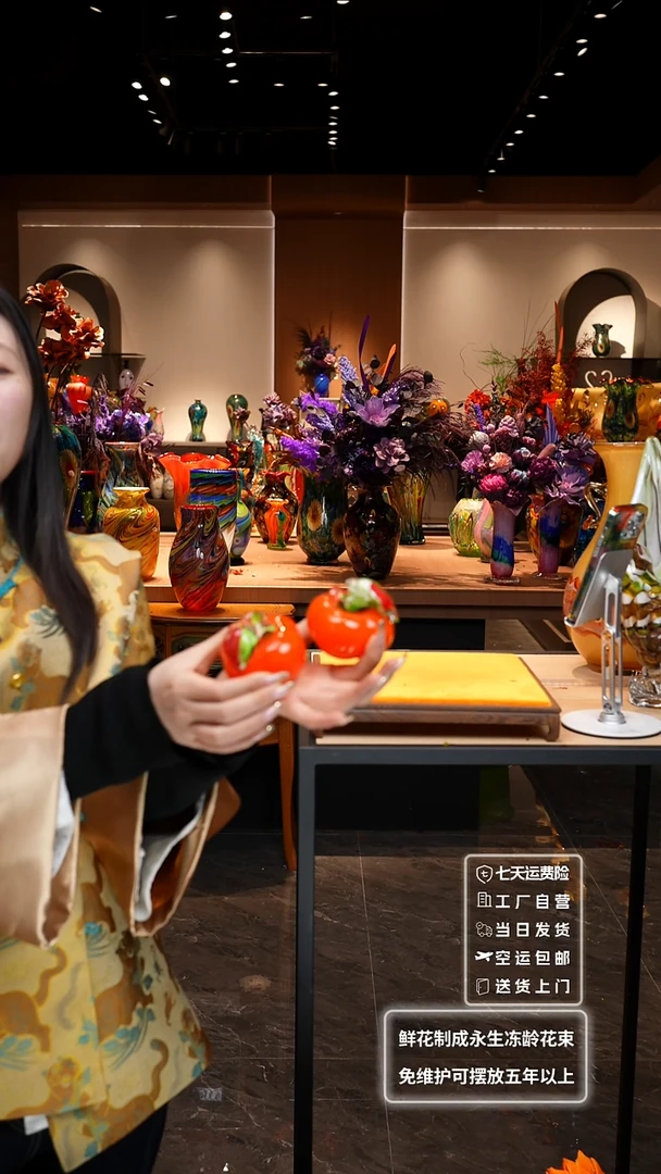 【闪购商品】琉璃非遗原创手作艺术摆件花瓶