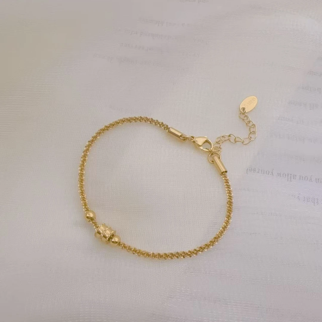 钛钢手链 【Kiss娜】钛钢4424精美波光粼粼蛮腰手链