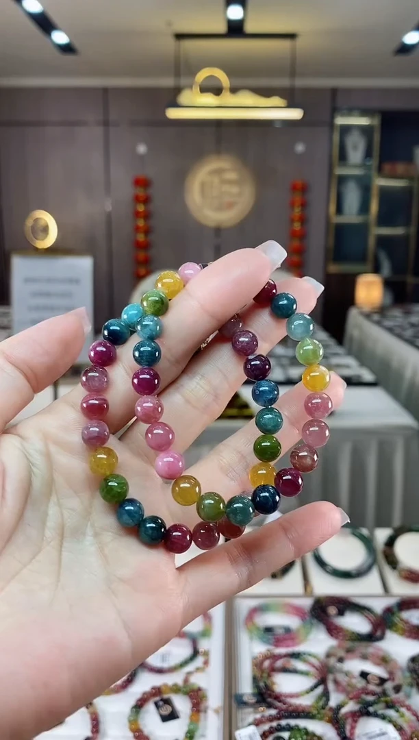 【闪购商品】碧玺单圈手串7mm+未镶嵌（多样性发一条）hon