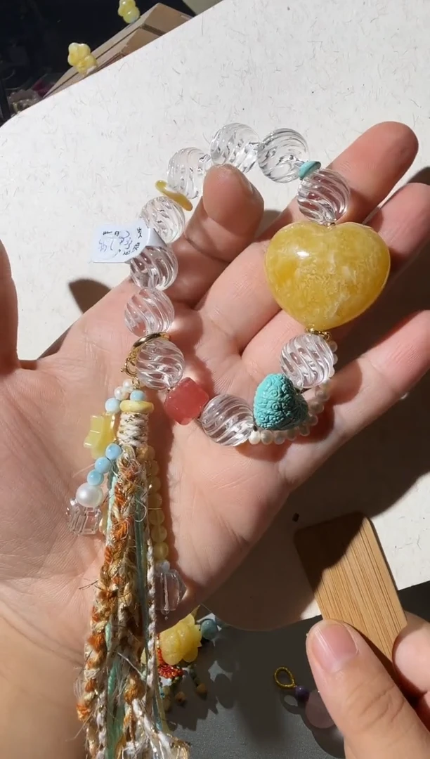 手链蜜蜡未镶嵌蜜蜡爱心手链