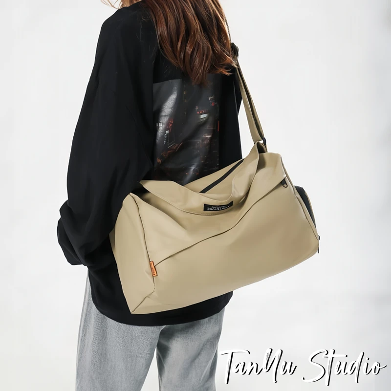 探屿潮牌时尚健身旅行包女轻便手提包男士干湿分离运动包男斜挎包