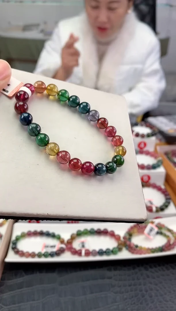 未镶嵌手串碧玺 多样性发一条