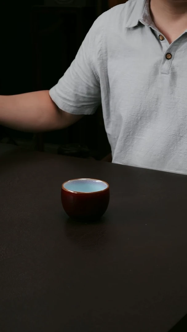 其他钧瓷纯红龙旦杯27-z