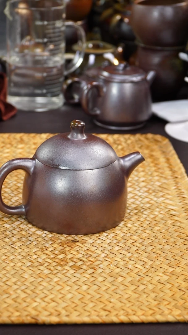 茶壶紫砂纯自然紫砂柴烧